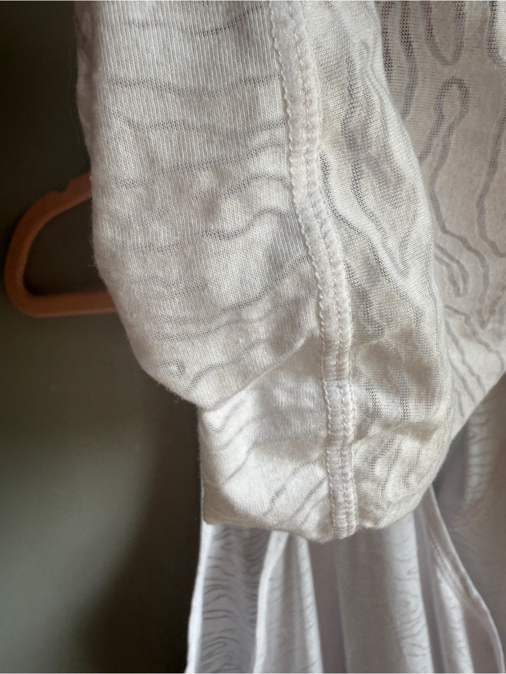 Nike White Hooded Swim Cover-Up Dress Textured Print Women’s Small Like New - Picture 10 of 11